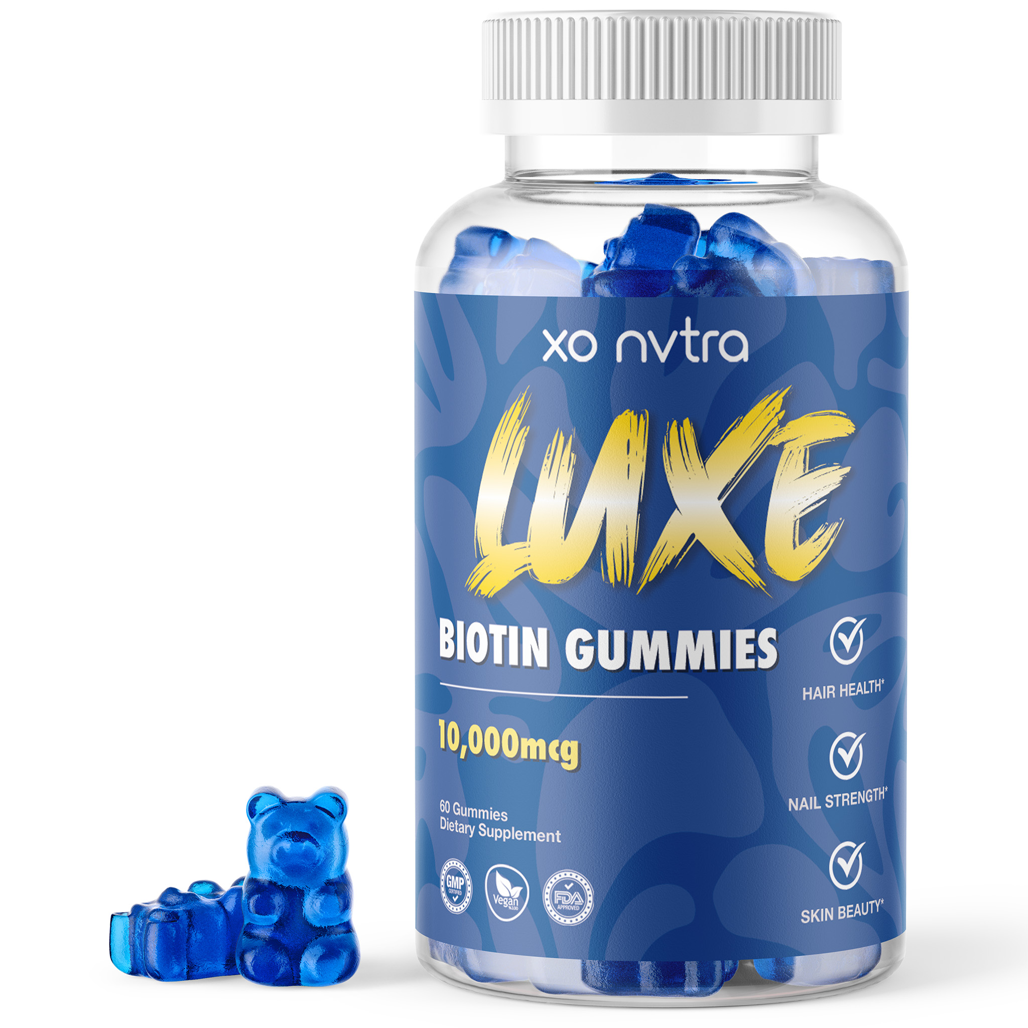 LUXE 10,000mcg Biotin Gummes